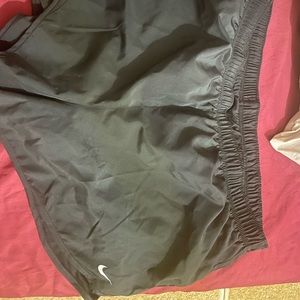 Black plus size Nike tempo shorts